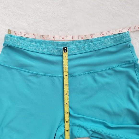 LAYER 8 QWICK DRY Mid Rise Blue Capri Yoga Pants SZ S - Picture 9 of 10